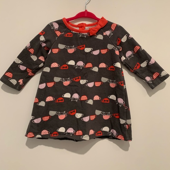 Gymboree dress with cats and mugs on it. Comes with bloomers. Size 12-18 months. - Picture 2 of 6